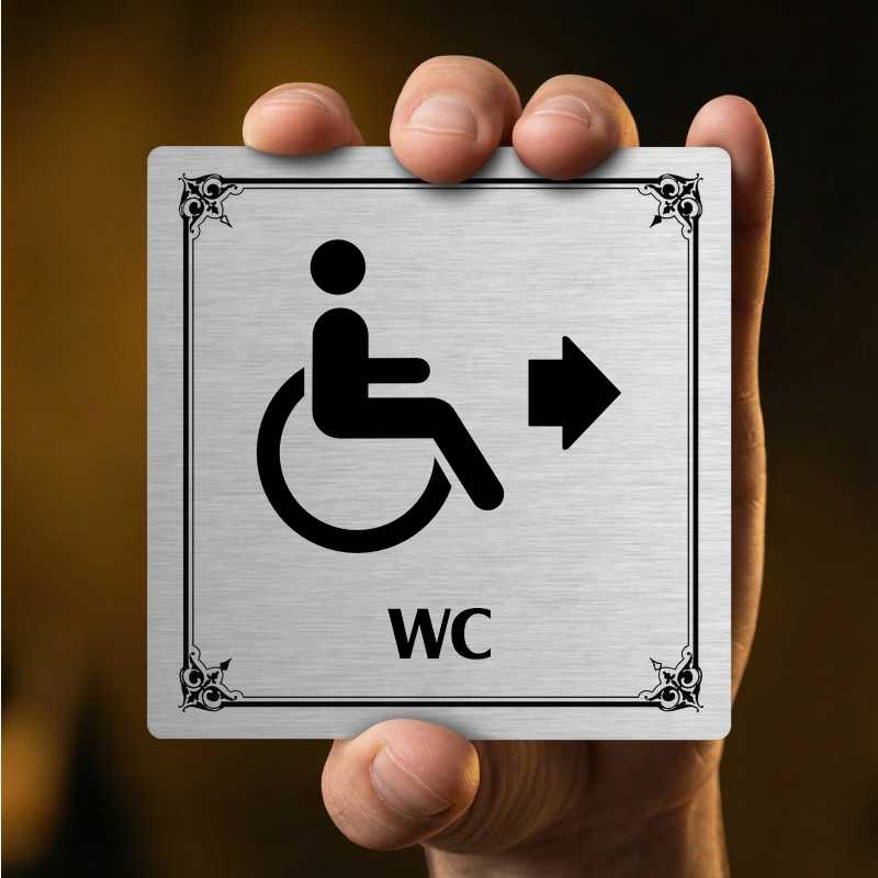 WC invalidé vlevo, 80x80mm, bílá, Arizona